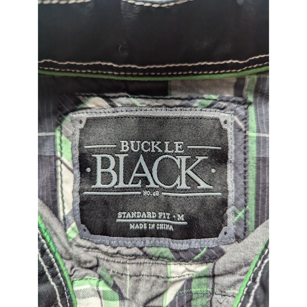 Buckle Black No. 48 Long Sleeve Button Up Shirt Men's Size Medium Standard Fit - Picture 3 of 11